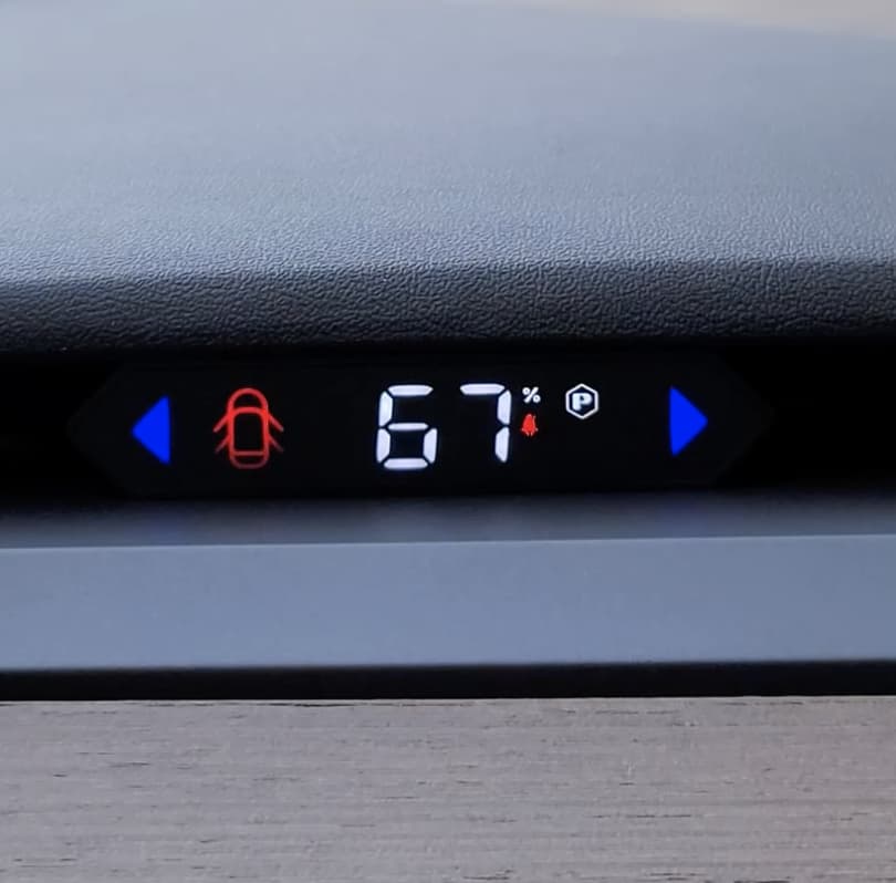 Tesla heads-up display